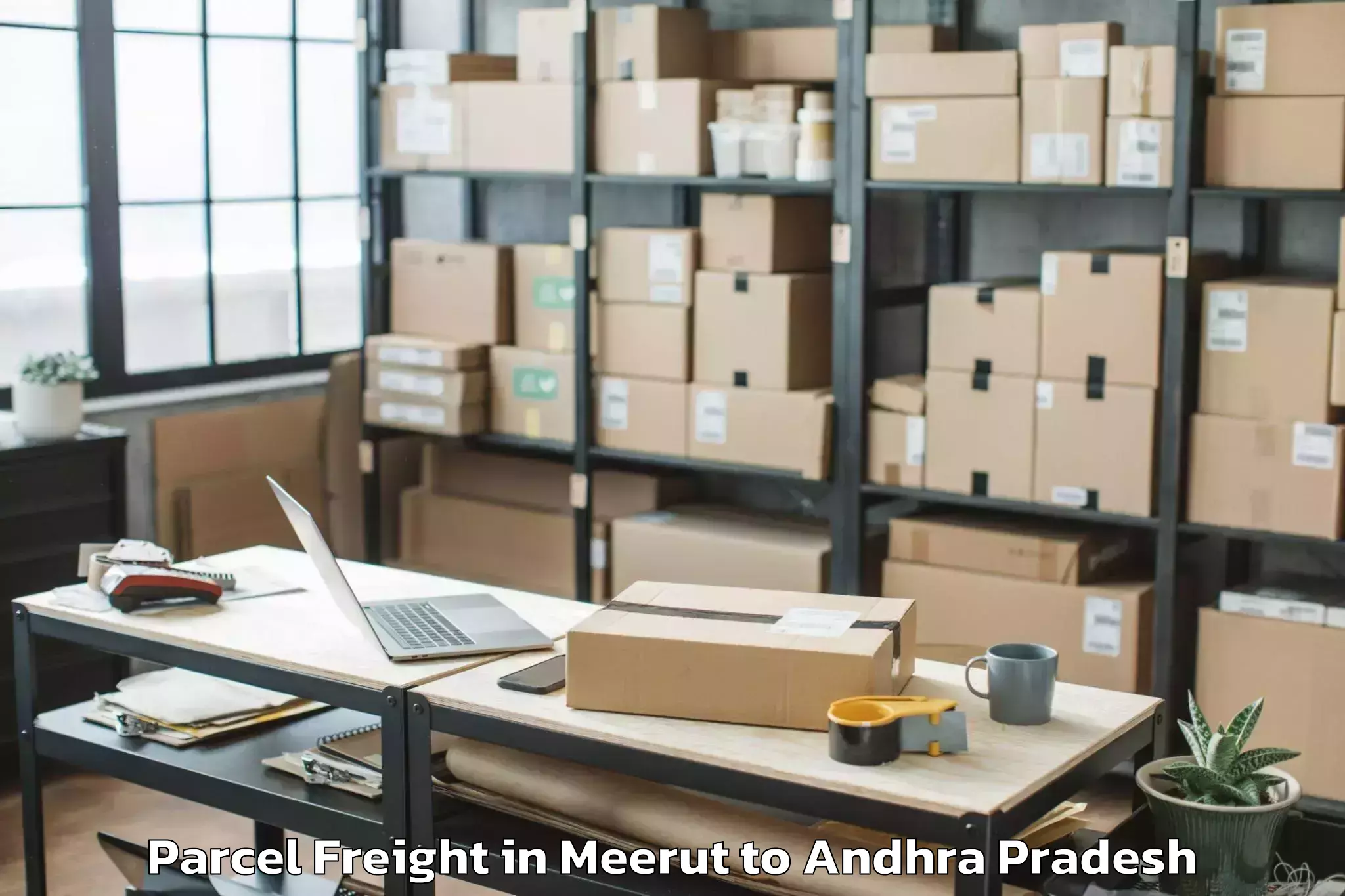 Efficient Meerut to Penuganchiprolu Parcel Freight